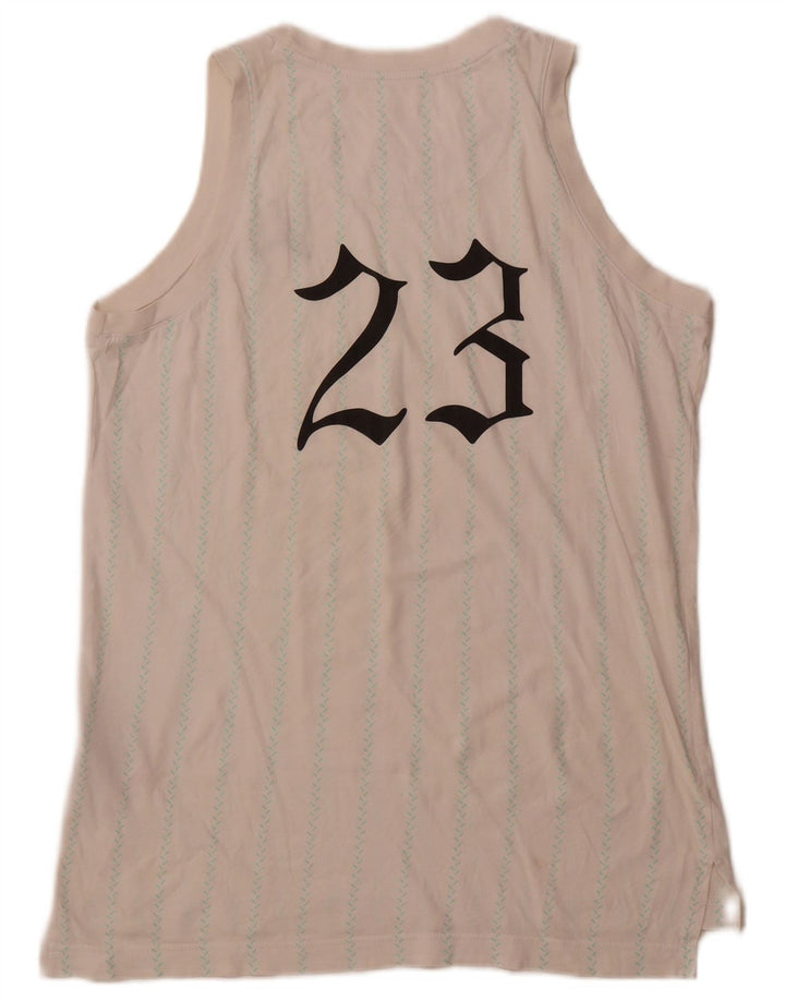 JORDAN Jungen-Top mit Grafik, 13–14 Jahre, XL, cremefarben, gestreift, Baumwolle