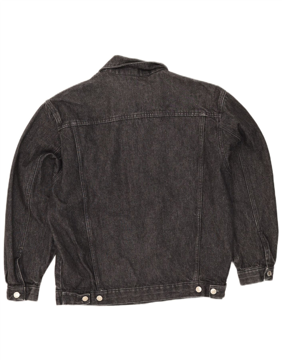 Wampum Herren Jeansjacke UK 36 Small Grau Baumwolle