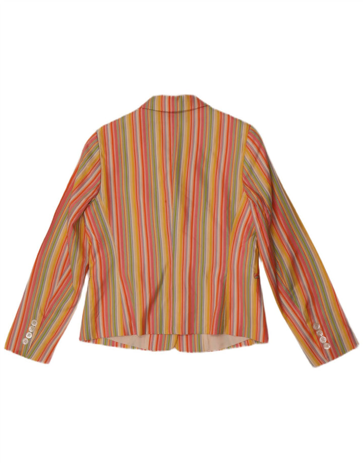 Clement Damen-Blazer mit 2 Knöpfen, EU 40, mittelmehrfarbig gestreift