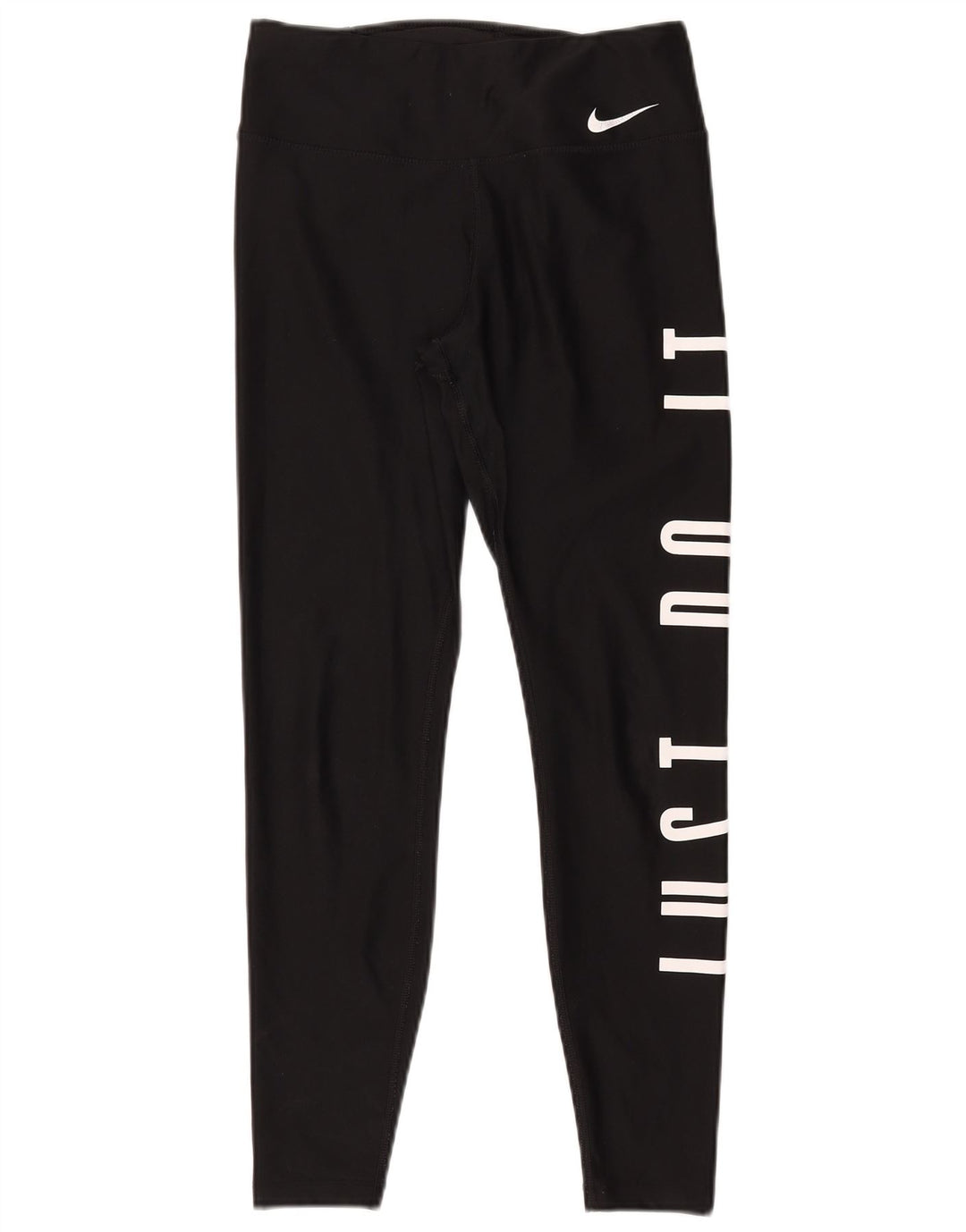 Nike Damen Dri Fit Graphic Leggings UK 10 Small Schwarz Polyester