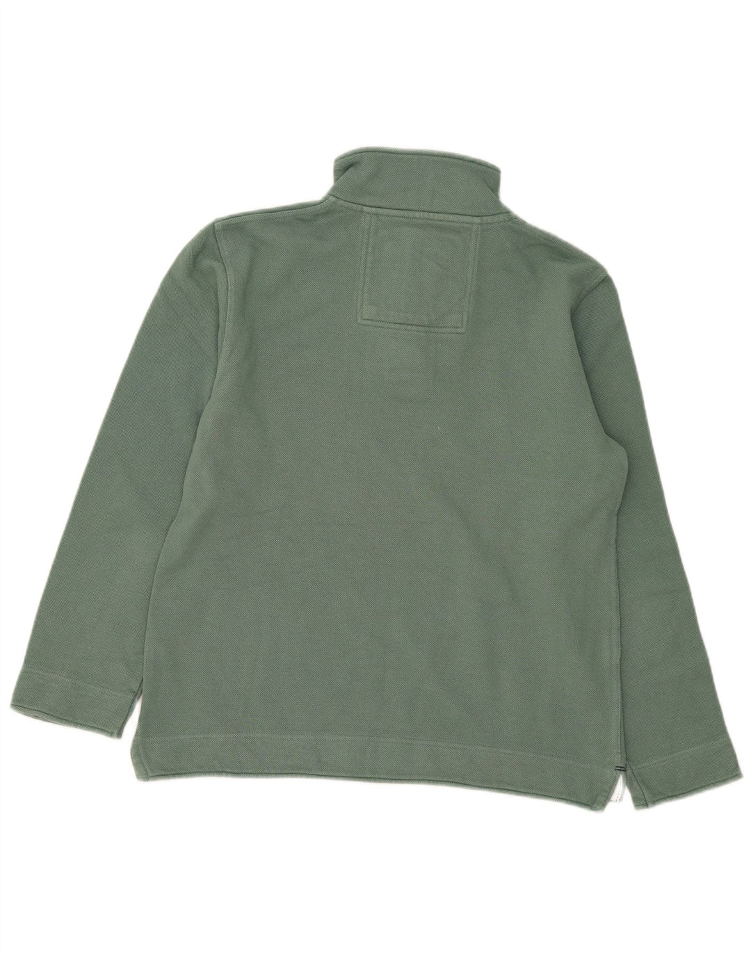 Crew Clothing Herren-Sweatshirt mit 1/4-Reißverschluss, reguläre Passform, Mittelgrün