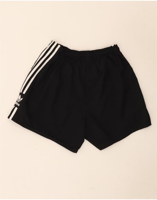 Adidas Damen Sportshorts UK 10 Small Schwarz Nylon