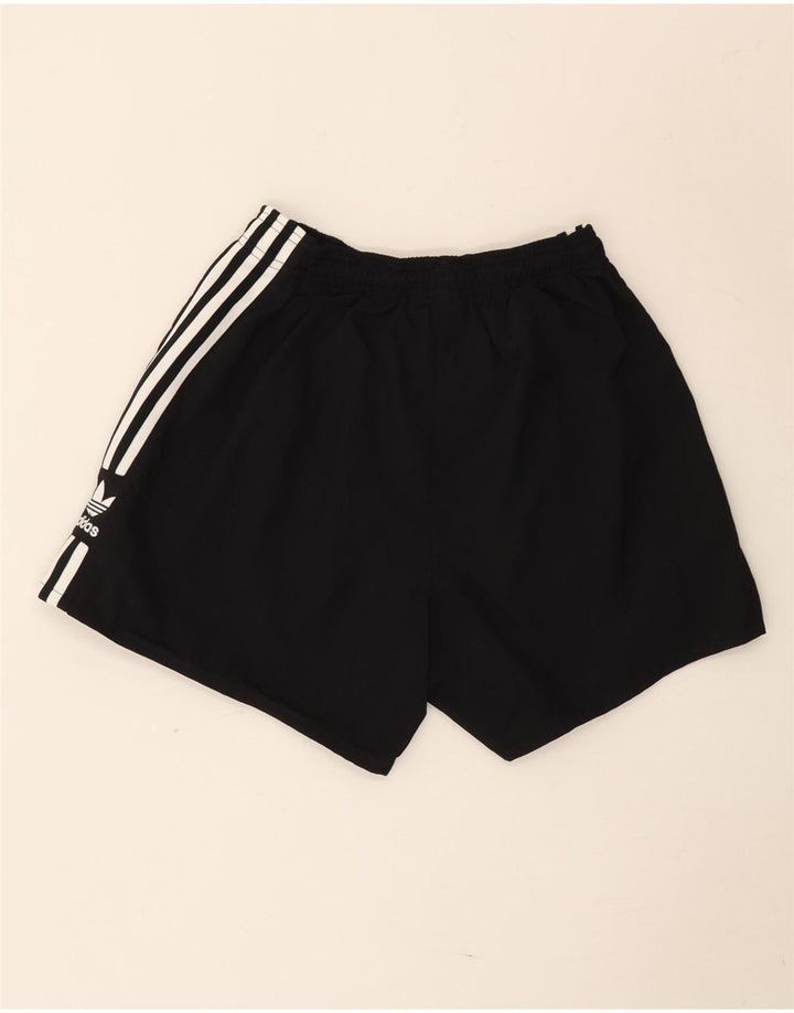 Adidas Damen Sportshorts UK 10 Small Schwarz Nylon
