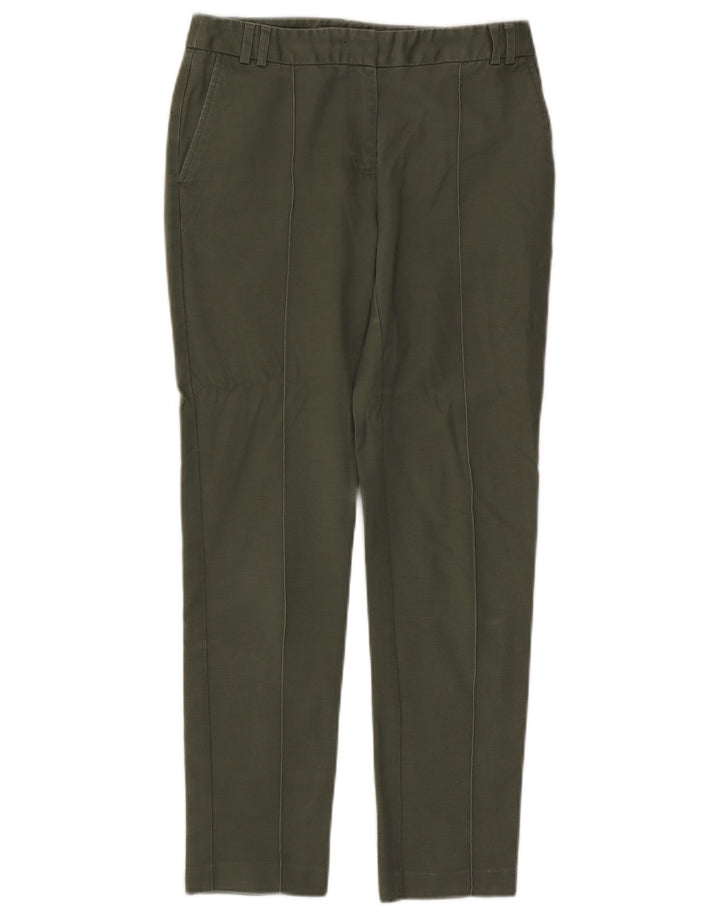 OASIS Slim Chino-Hose für Damen, UK 8, Größe S, W26, L27, Grün, Baumwolle