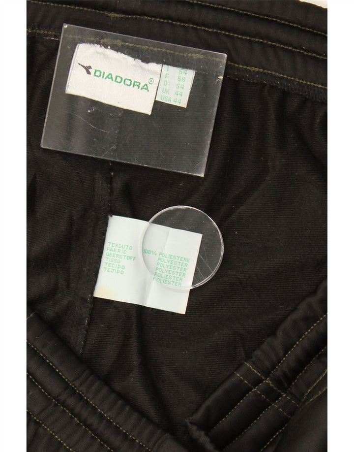 DIADORA Mens Tracksuit Trousers IT 44 XL Black Polyester