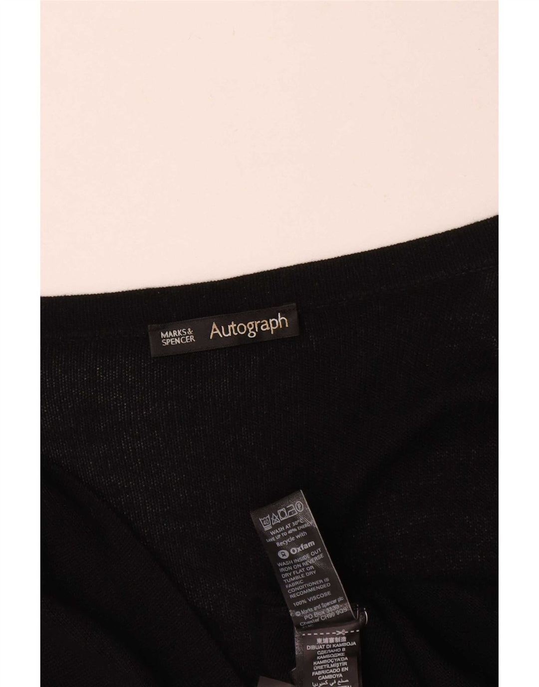 Marks & Spencer Damen Autograph Cardigan Pullover UK 16 Large Schwarz