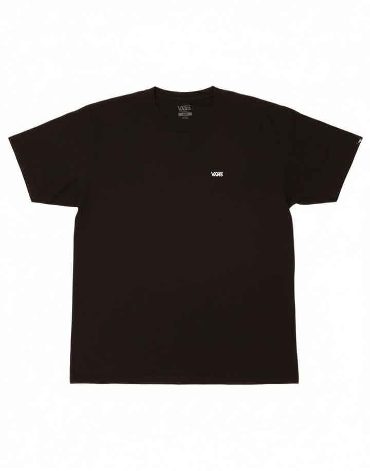 Vans Herren-T-Shirt mit klassischer Passform, groß, aus schwarzer Baumwolle
