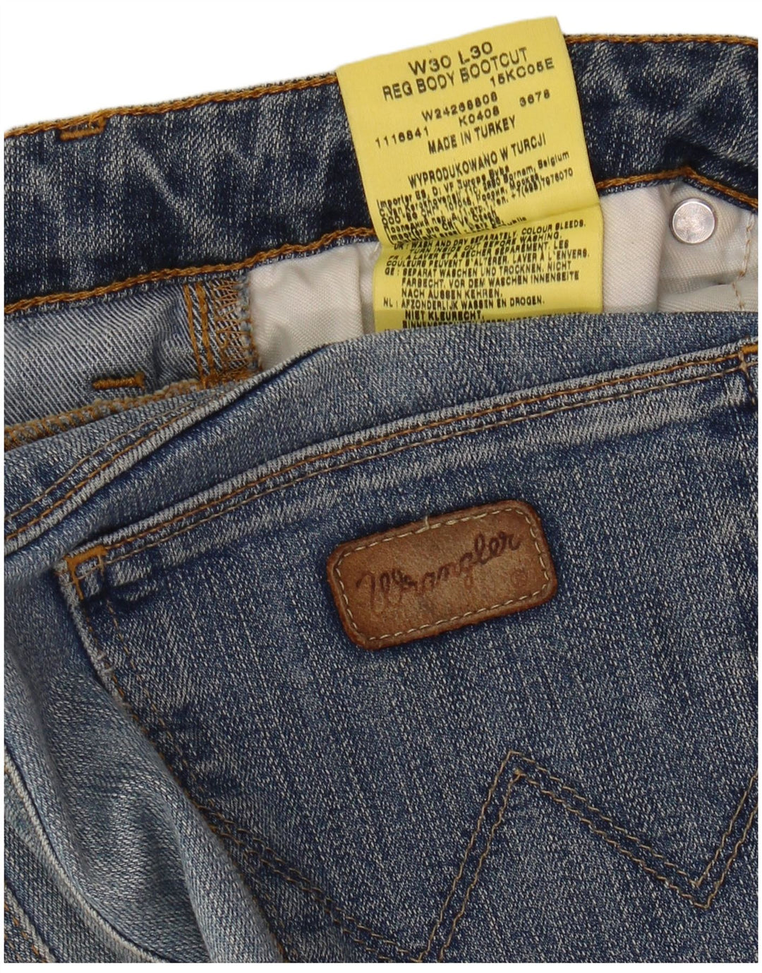 Wrangler Damen Bootcut-Jeans W30 L30 Blaue Baumwolle
