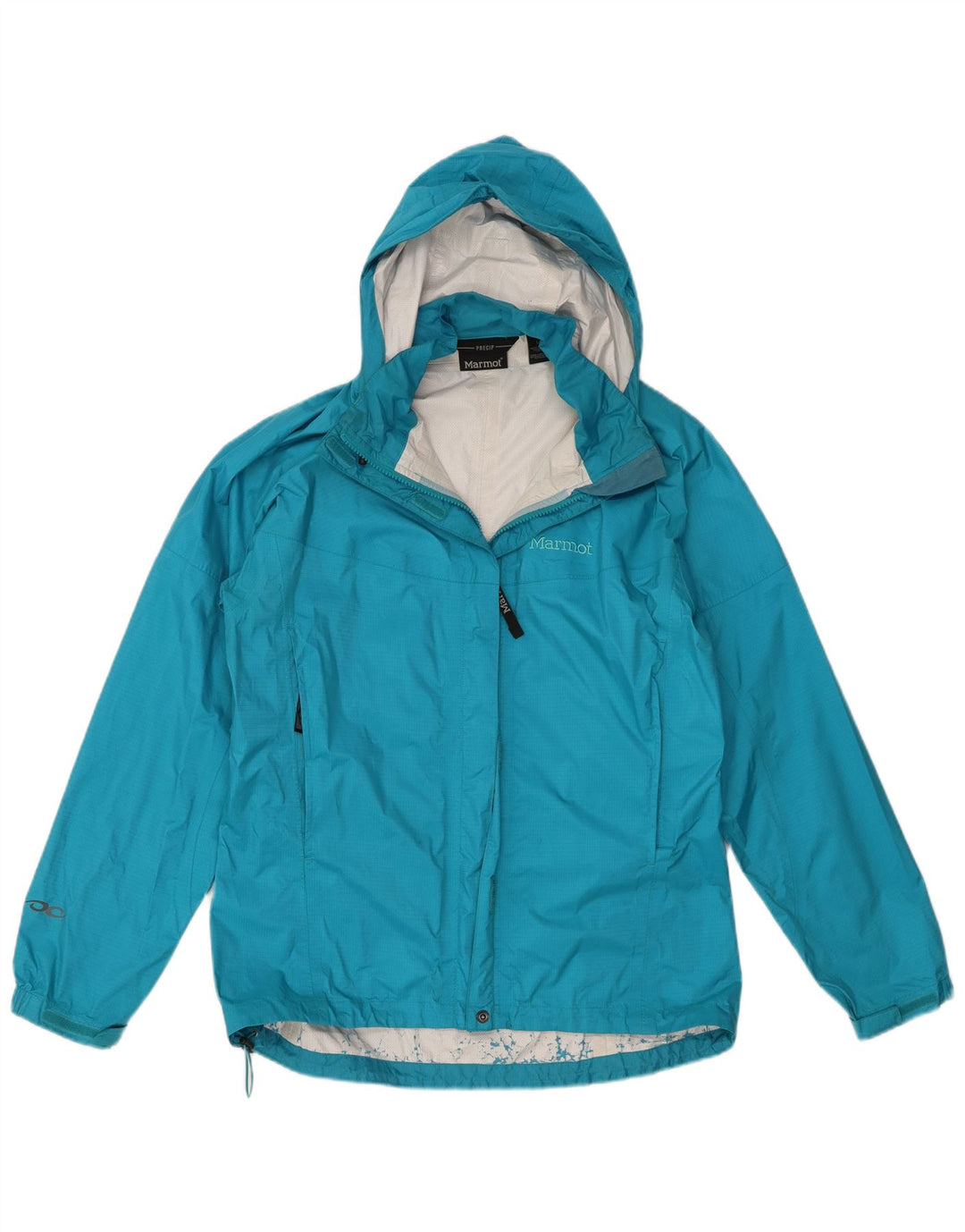 Marmot Damen-Regenjacke mit Kapuze, UK 16, großes blaues Nylon
