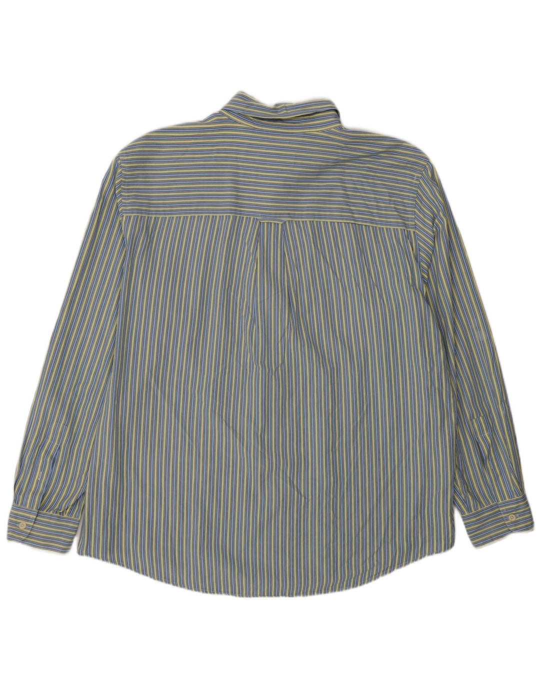 Chaps Herrenhemd XL, blau gestreift, Baumwolle, klassisch