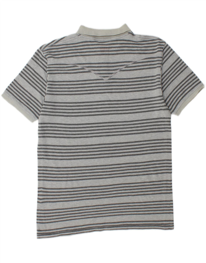 LEVI'S Herren-Poloshirt aus mittelblauer, gestreifter Baumwolle