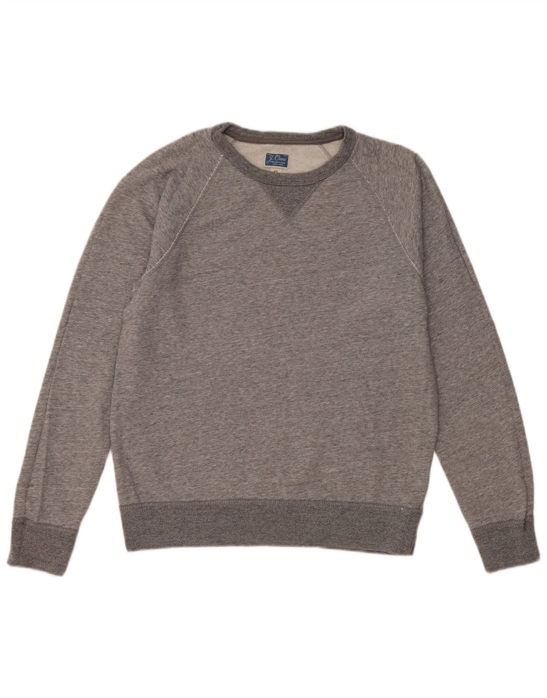 J. CREW Damen-Sweatshirt-Pullover in Übergröße, Gr. 10, Größe S, Grau, Baumwolle
