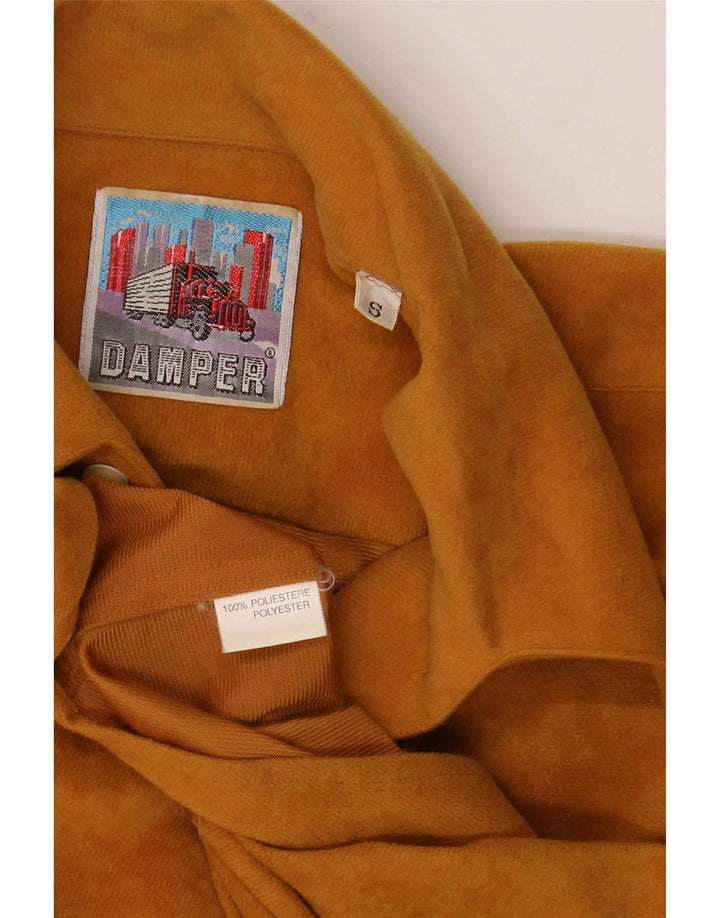 Vintage Herrenhemd Small Beige Polyester