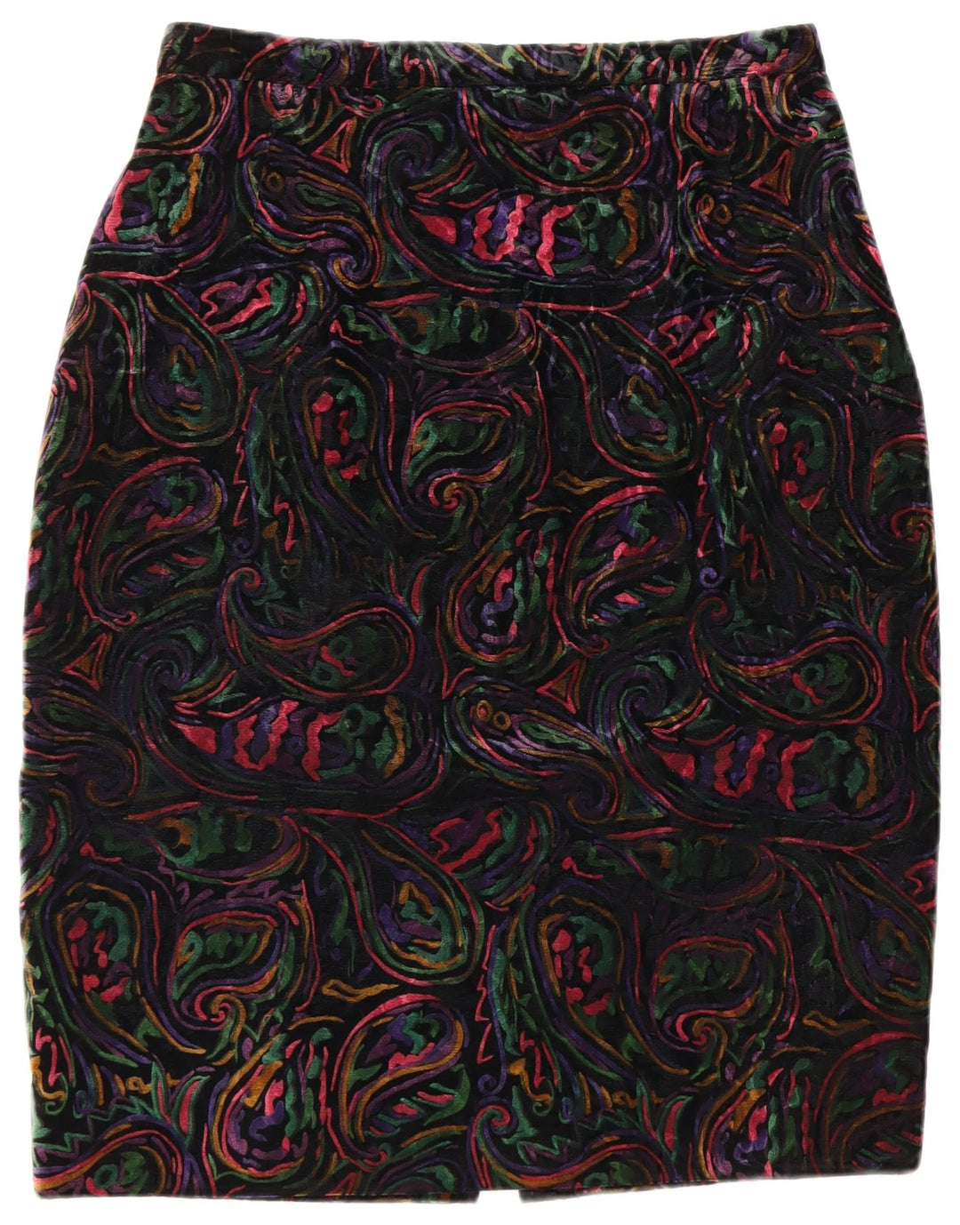 VINTAGE Damen 1 Knopf 2-teiliges Rockset UK 12 Medium W32 Mehrfarbig