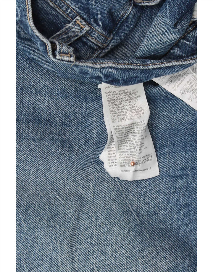 Calvin Klein Damen Bootcut Jeans W28 L30 Blaue Baumwolle