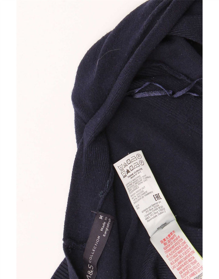 Marks & Spencer Damen Longline-Cardigan-Pullover Mittelblau
