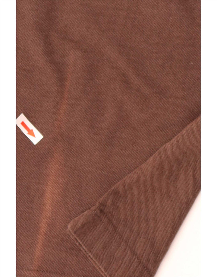 Kappa Herren-Poloshirt, große braune Baumwolle