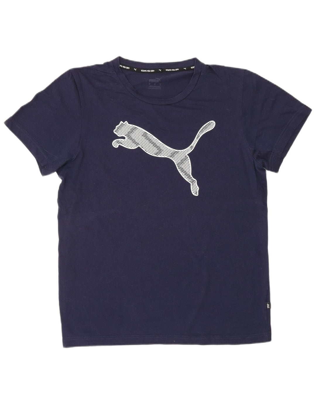 PUMA Herren Grafik T-Shirt Top Medium Marineblau