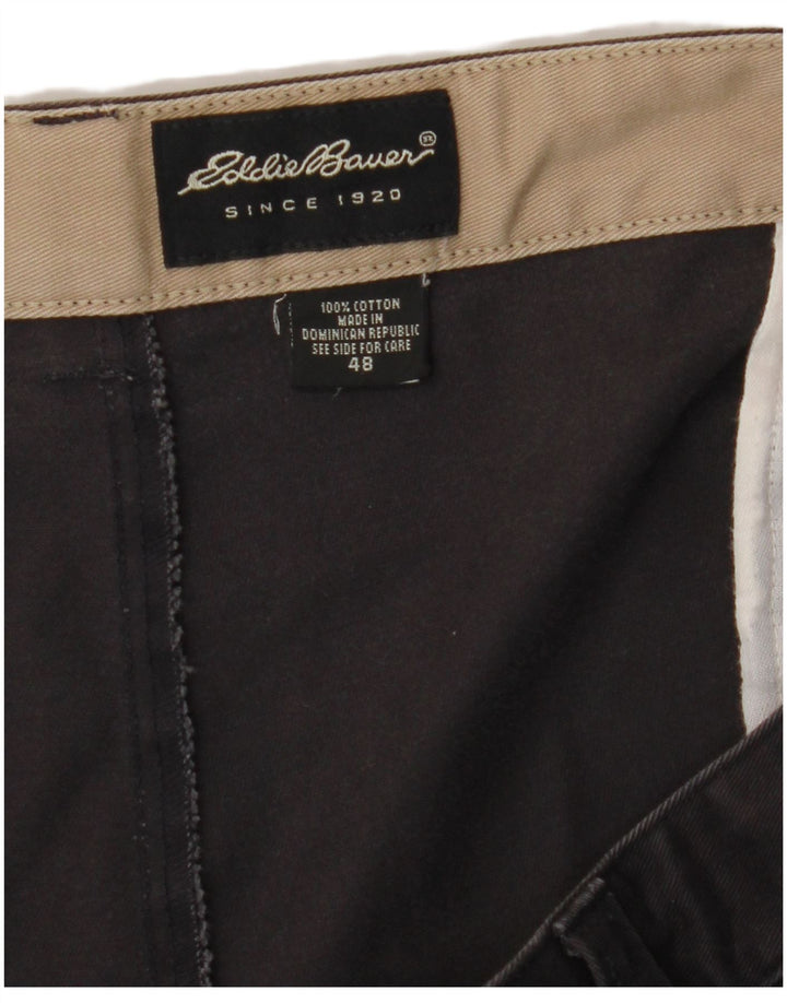 EDDIE BAUER Herren-Chinohose mit Pegged, W48, L31, graue Baumwolle