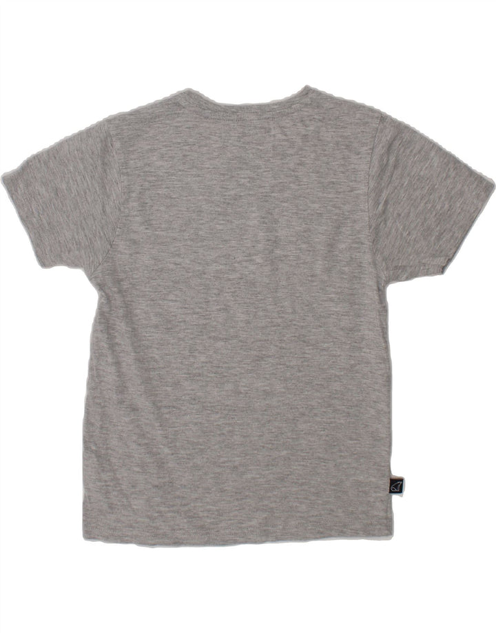 NORTH POLE Boys Graphic T-Shirt Top 5-6 Years Grey Cotton Vintage North Pole and Second-Hand North Pole from Messina Hembry 