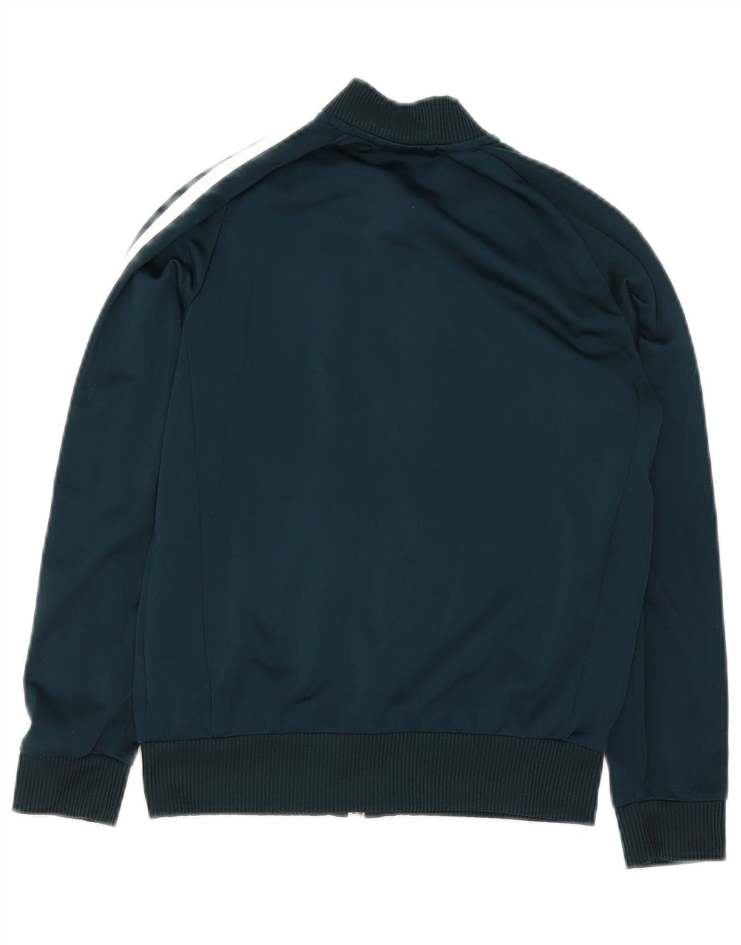 Adidas Jungen-Trainingsanzug-Top-Jacke, 9–10 Jahre, weißes Colourblock-Polyester