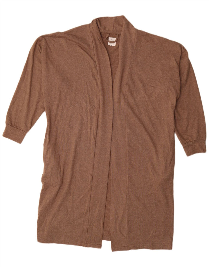 John Lewis Langer, übergroßer Damen-Strickjackenpullover, Gr. 14, Mittelbraun