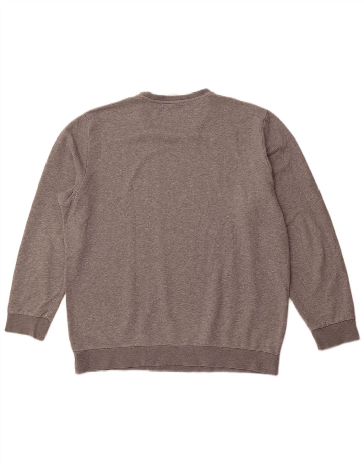 LE COQ SPORTIF Herren-Sweatshirt mit Grafik, 2XL, graue Baumwolle