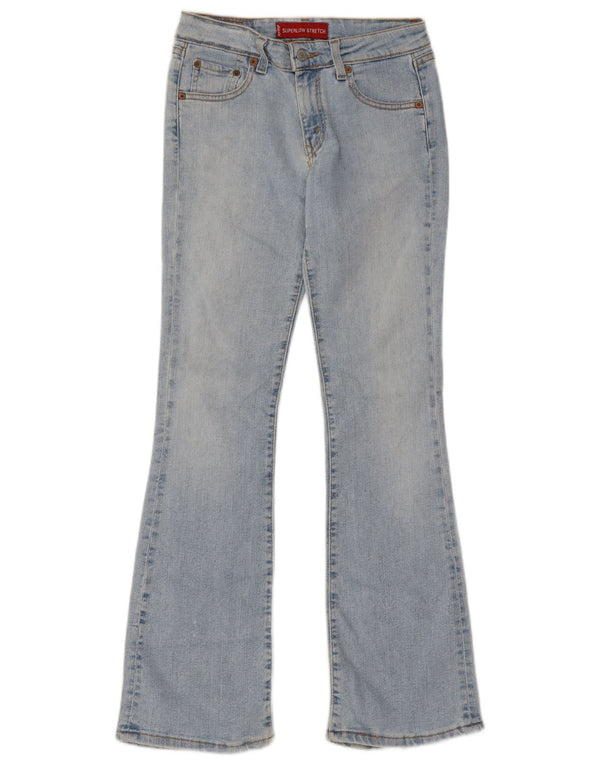 Levi's Womens Stretch Super Low Bootcut Jeans W28 L31 Blue