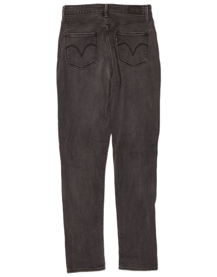 LEVI'S Damen Mid Rise Skinny Jeans US 4 Small W27 L32 Graue Baumwolle