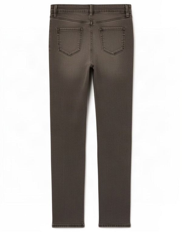 Marks & Spencer Damen Slim Jeans UK 10 Small W27 L29 Graue Baumwolle