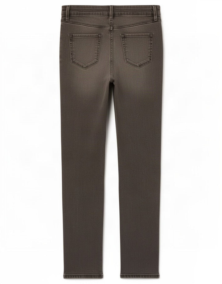 Marks & Spencer Damen Slim Jeans UK 10 Small W27 L29 Graue Baumwolle