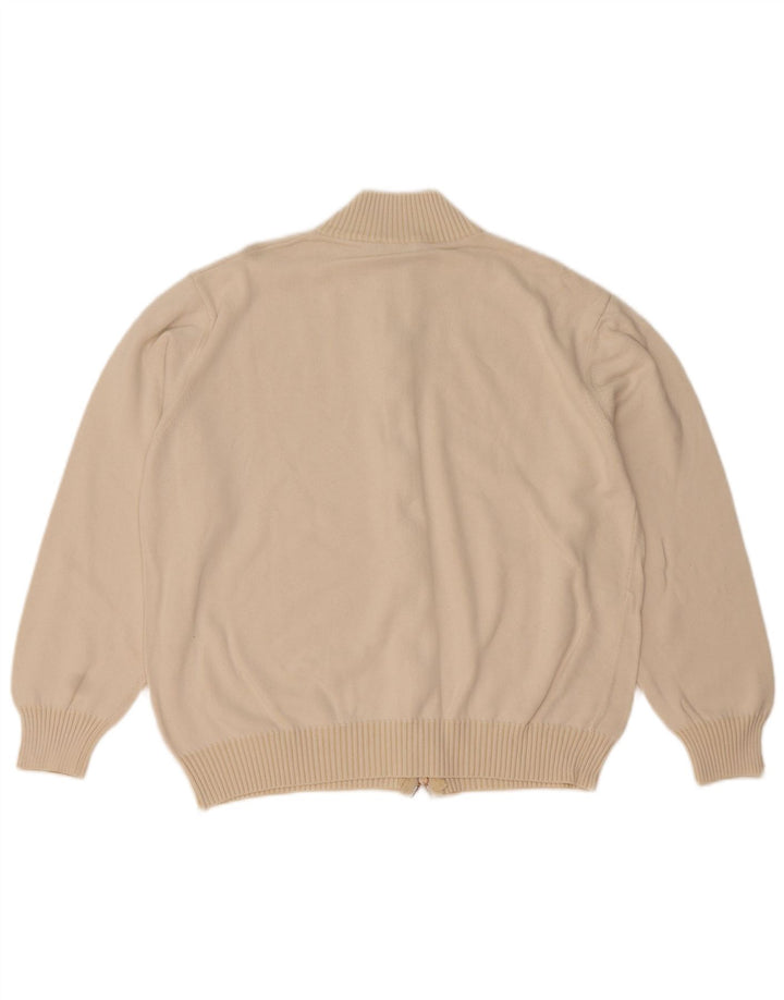 Brooksfield Herren-Cardigan mit Grafik, IT 50, Mittelbeige