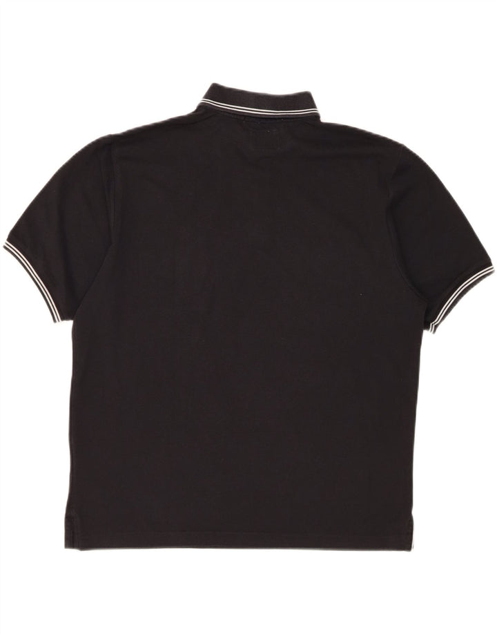 CHAMPION Mens Polo Shirt Large Black Vintage Champion and Second-Hand Champion from Messina Hembry 