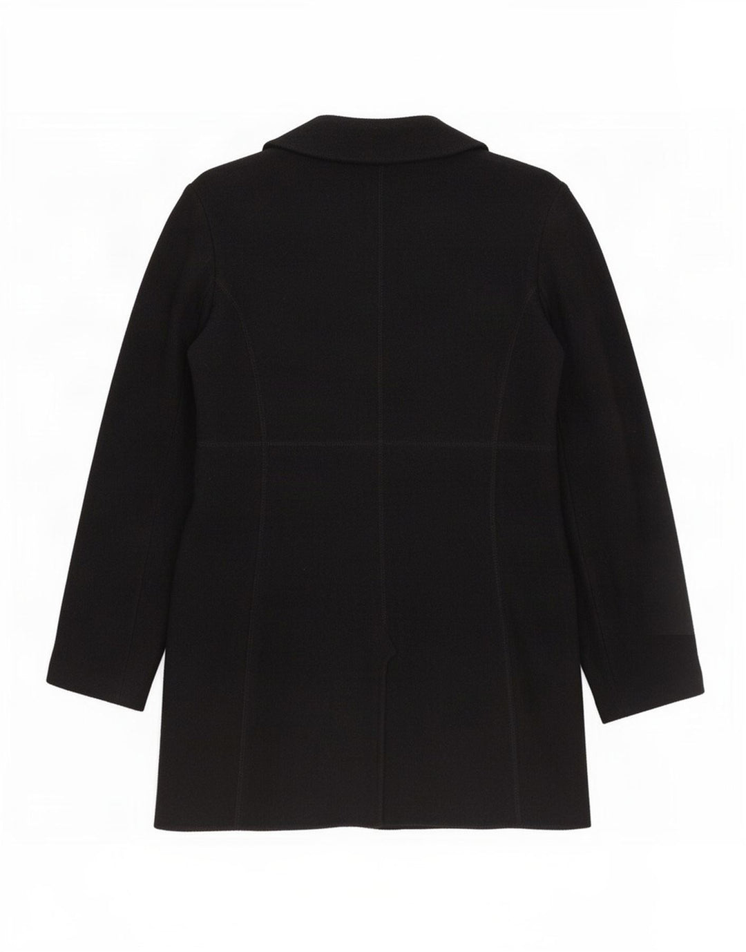 Dkny Damen Mantel US 14 XL Schwarz