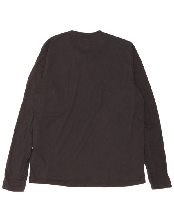 Adidas Herren Aeroready Graphic Top Langarm Large Schwarz Polyester