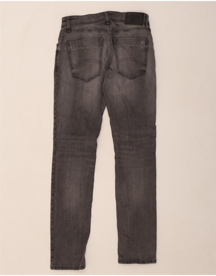 Tommy Hilfiger Damen Scanton Slim Jeans W32 L34 Graue Baumwolle