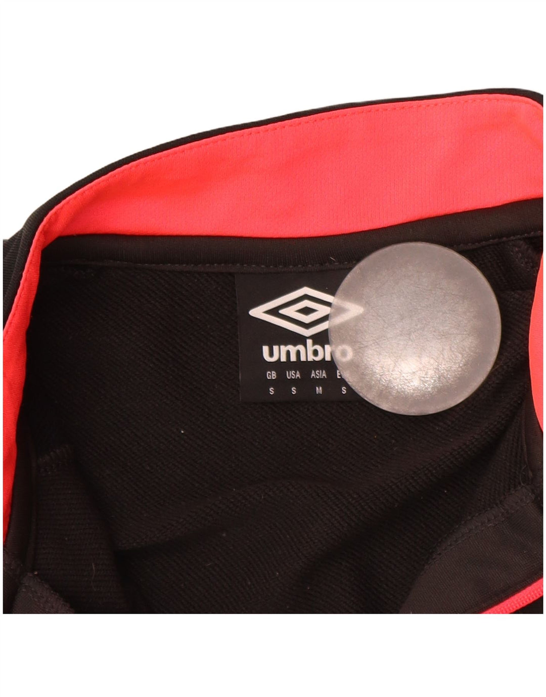 UMBRO Herren-Pullover-Trainingsanzugoberteil mit Reißverschluss am Hals, Größe S, Grau, Farbblock