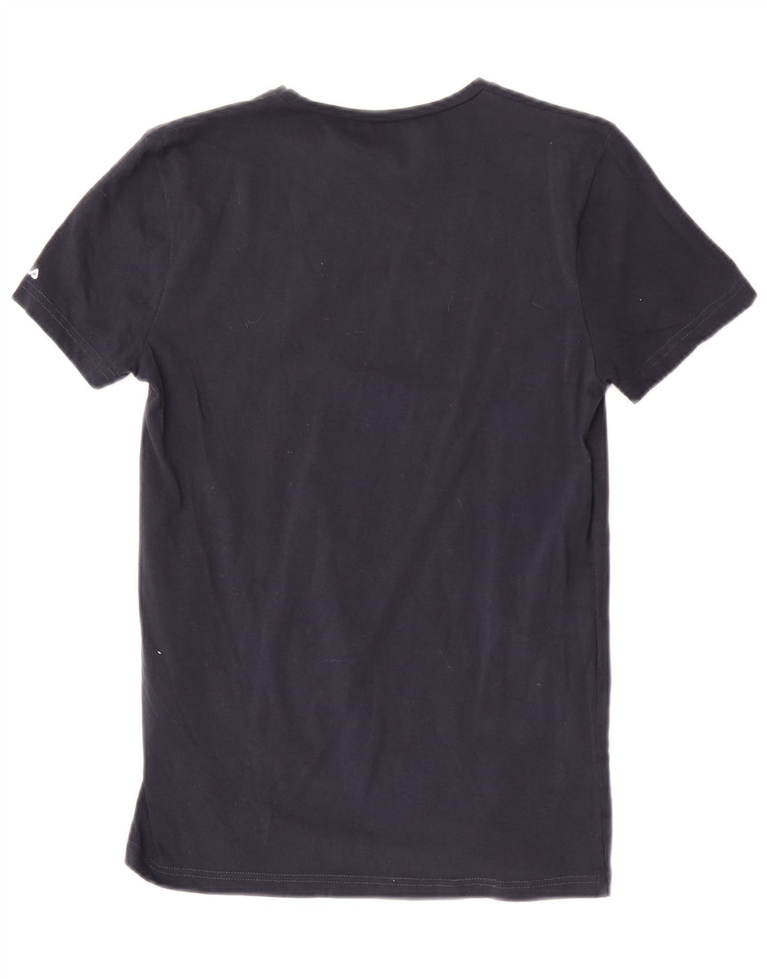 Fila Herren T-Shirt Top Small Marineblau Baumwolle
