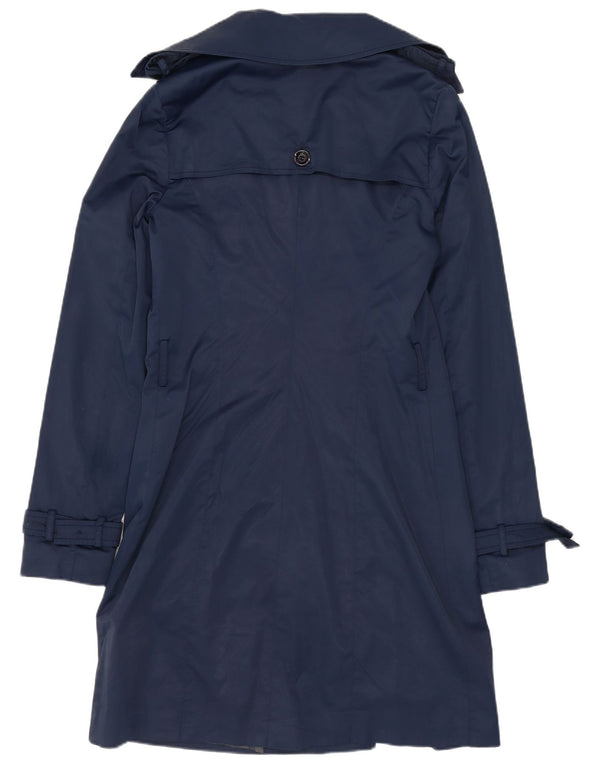 Guess By Marciano Damen Trenchcoat IT 42 Medium Navy Blue Cotton