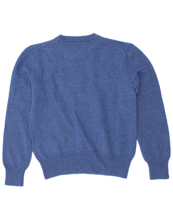Polo Ralph Lauren Jungen-Pullover mit Rundhalsausschnitt, 7–8 Jahre, kleine blaue Wolle