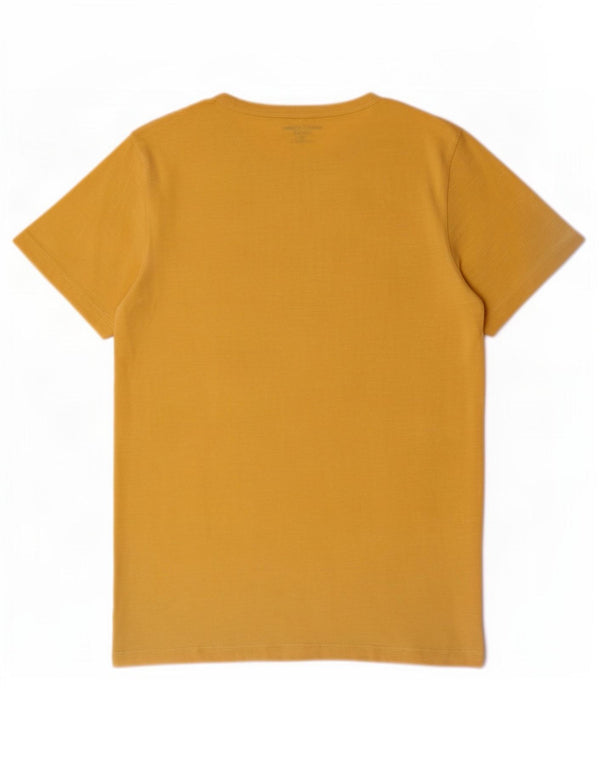Jack & Jones Herren T-Shirt Top XS Gelb gefleckte Baumwolle
