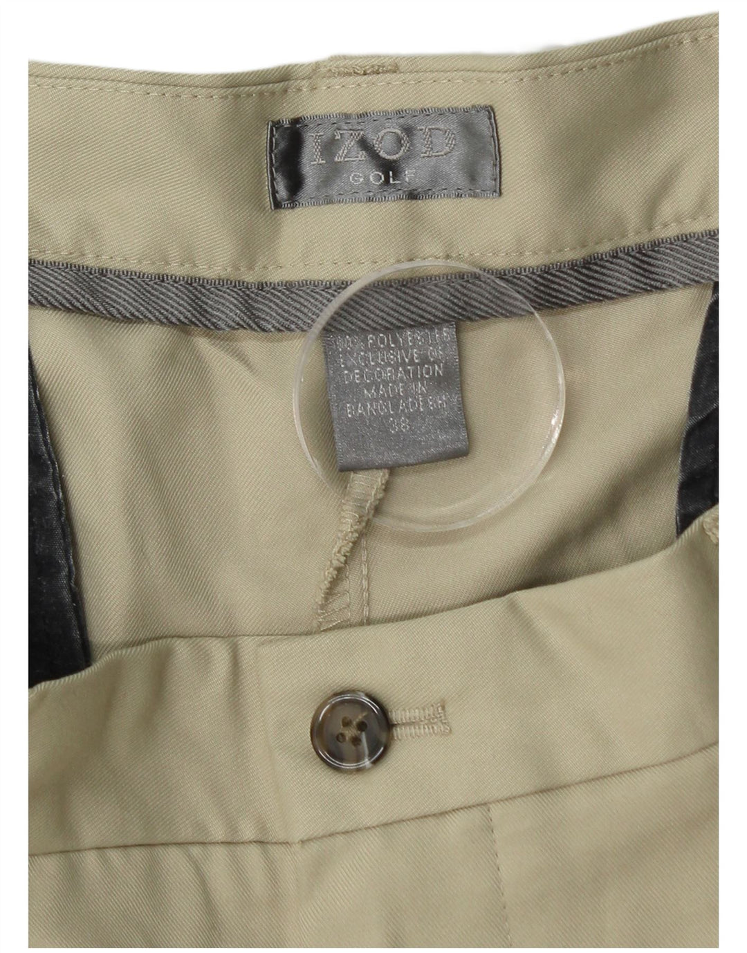 IZOD Herren Pegged Chino Shorts W38 XL Beige Polyester