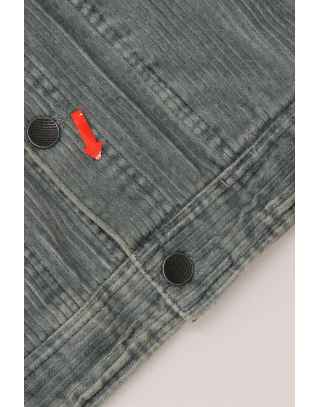 Billabong Herren Cordjacke UK 38 Mittelblaue Baumwolle