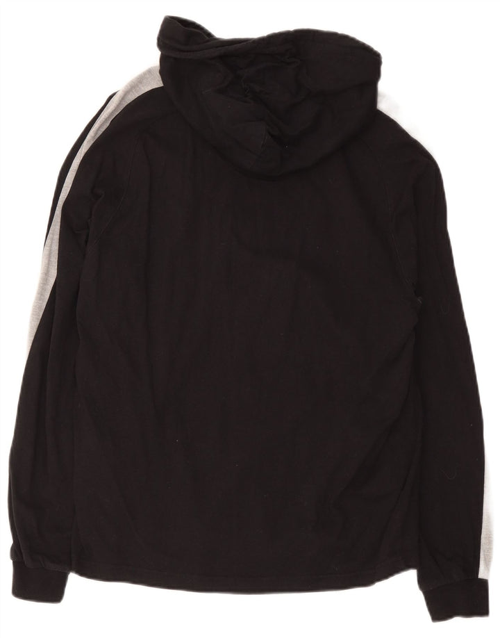 Champion Herren-Kapuzenoberteil, langärmelig, Mittelschwarz, Colourblock-Baumwolle