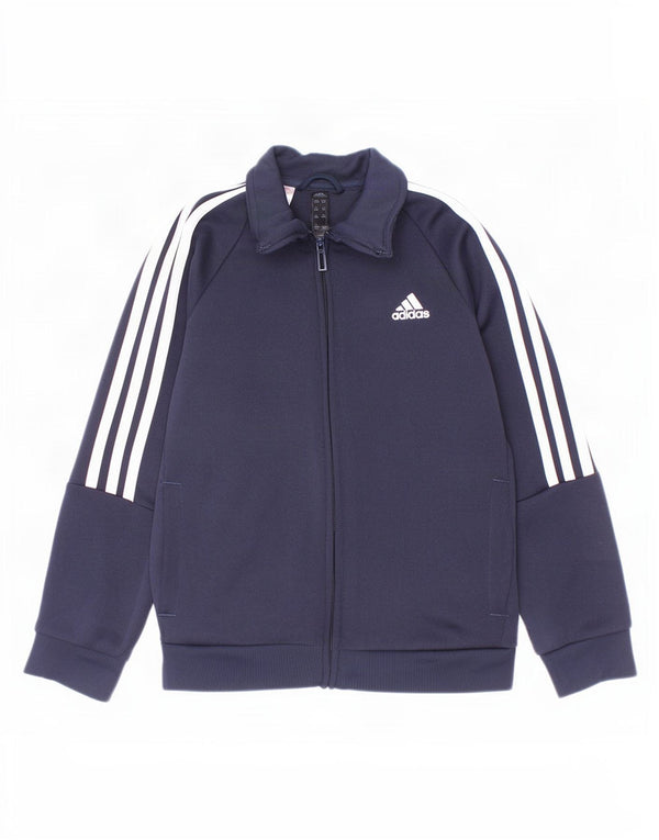 Adidas Jungen Aeroready Trainingsanzug Top Jacke 7-8 Jahre Marineblau Polyester