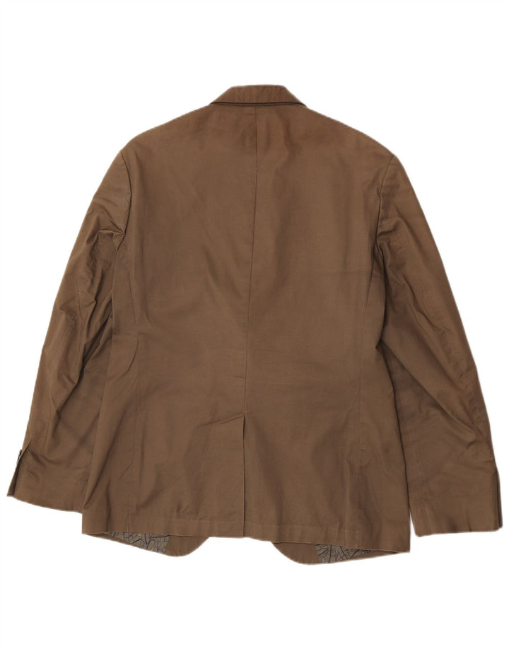 Marks & Spencer Herren-Blazer mit 2 Knöpfen, UK 40, mittlere Khaki-Baumwolle