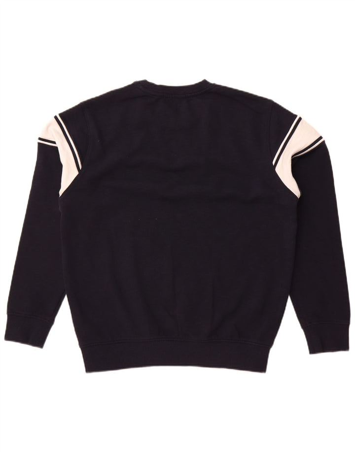 Guess Herren-Sweatshirt mit Grafik, Größe S, marineblau, Colourblock-Baumwolle