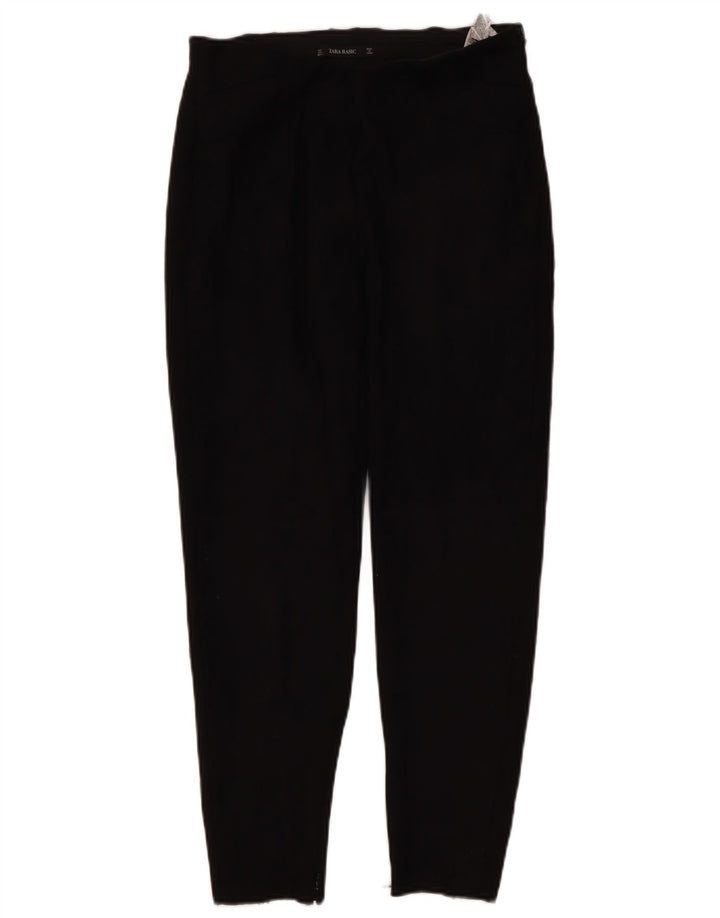 Schmale Freizeithose für Damen von Zara, Größe L, W32, L26, Schwarz, Polyester
