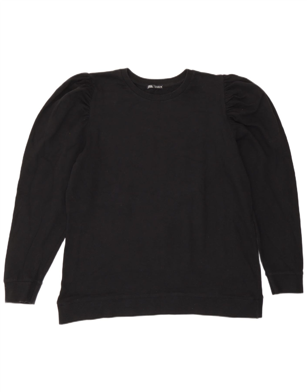 Zara Damen Sweatshirt Pullover UK 16 Large Schwarz