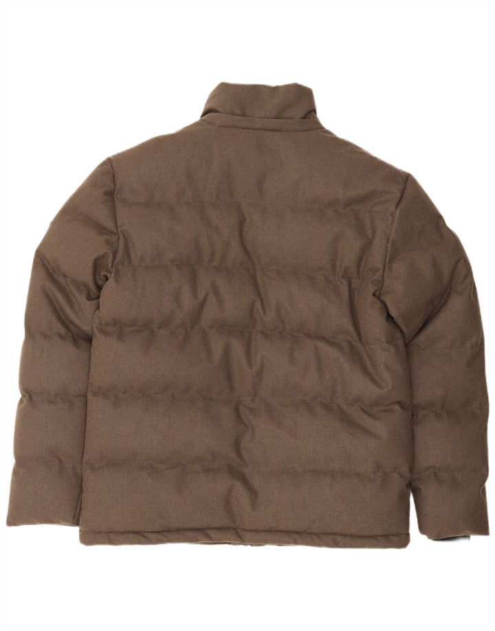 Ombre Mens Quintessence Wattierte Jacke UK 36 Small Braun Polyester